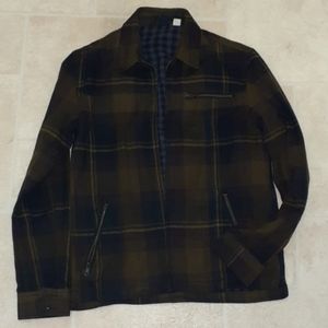 Dark green plaid jacket